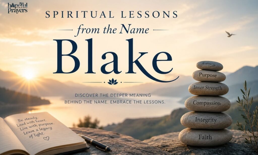 Spiritual Lessons from the Name Blake