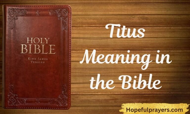 Titus Meaning in the Bible