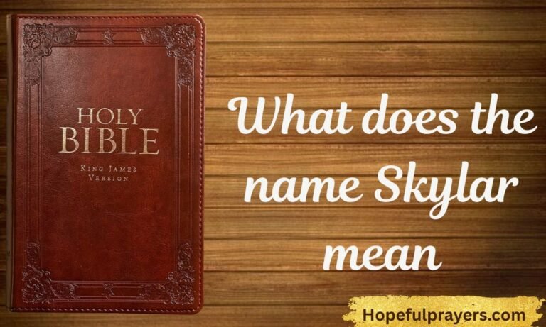 What does the name Skylar mean