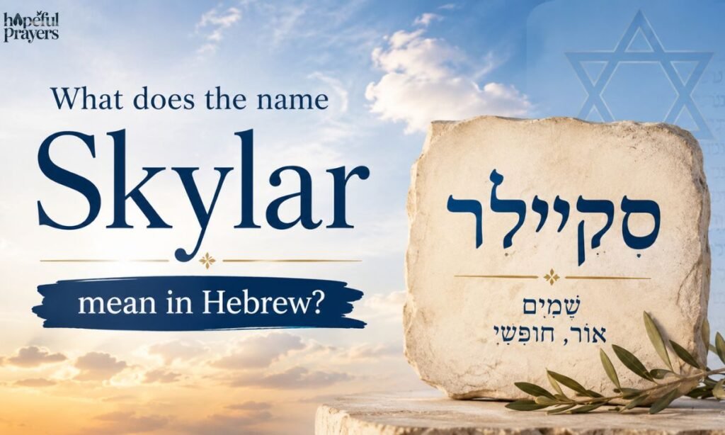 What does the name Skylar mean in Hebrew