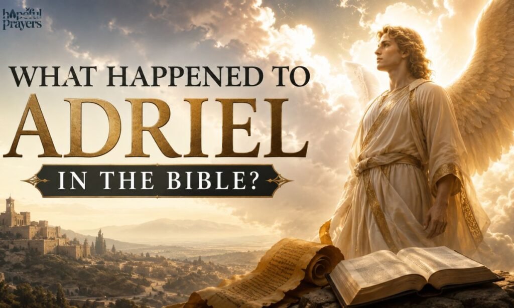 What happened to Adriel in the Bible