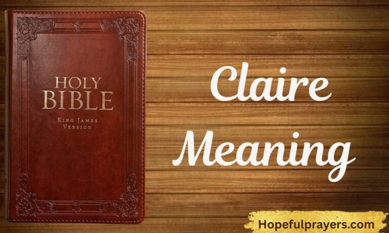 claire meaning