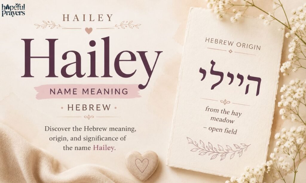 hailey name meaning hebrew