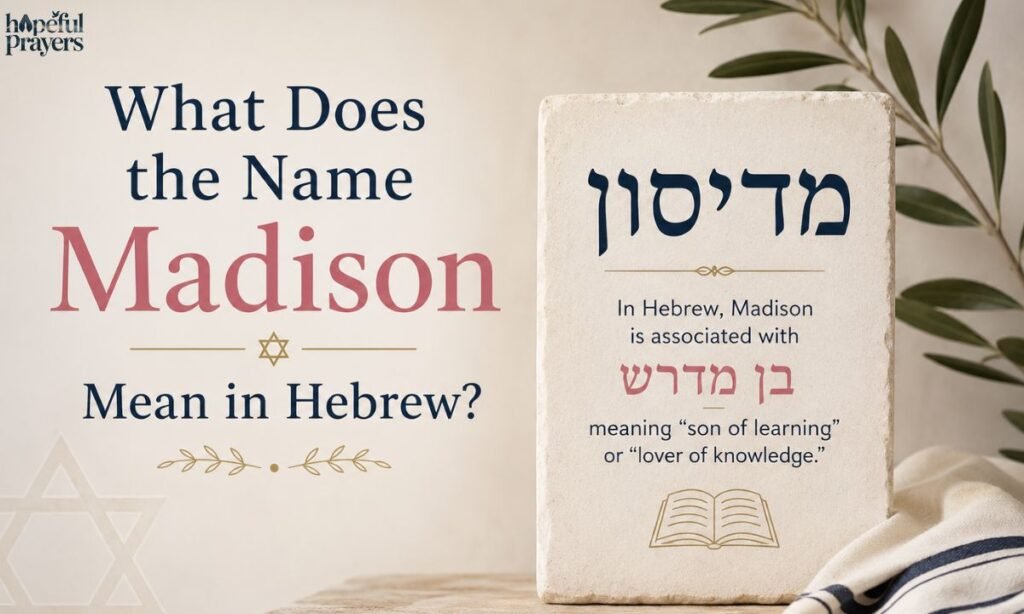 _what does the name madison mean in hebrew