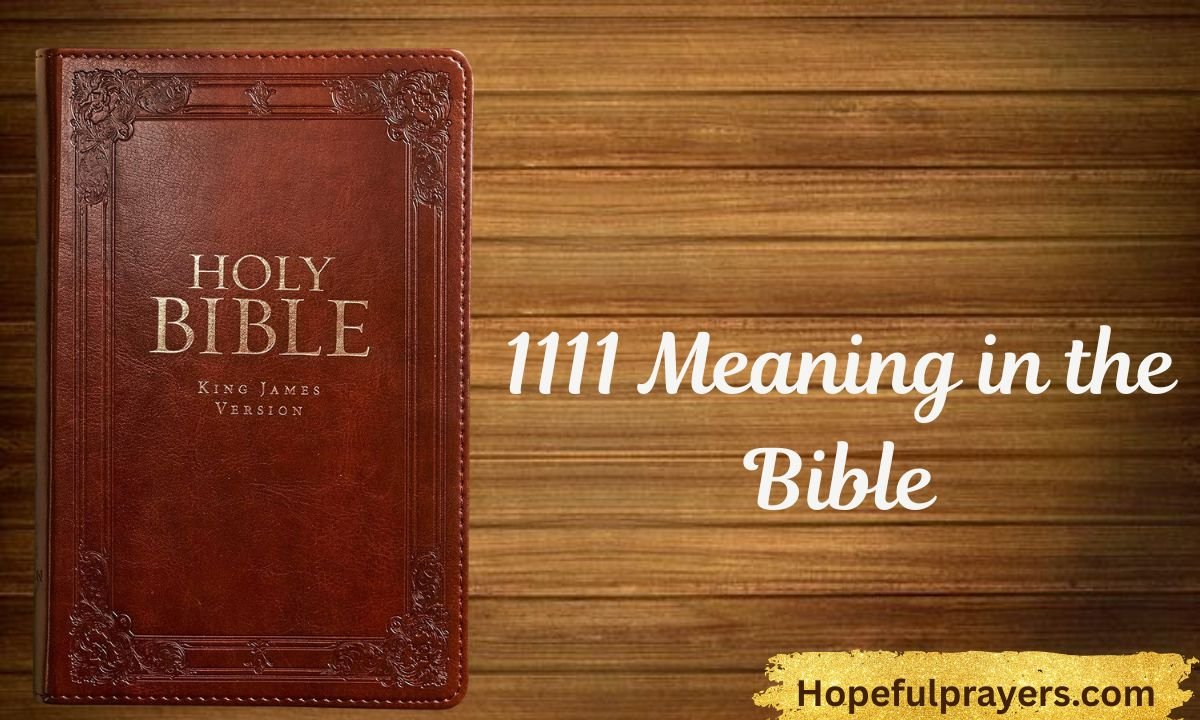 1111 Meaning in the Bible: A Spiritual Message of Hope, Awakening, and ...