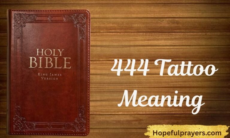 444 Tattoo Meaning