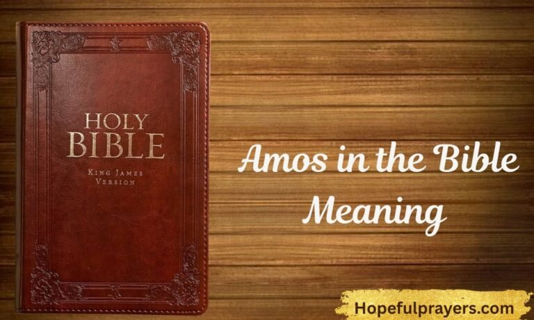 _Amos in the Bible Meaning