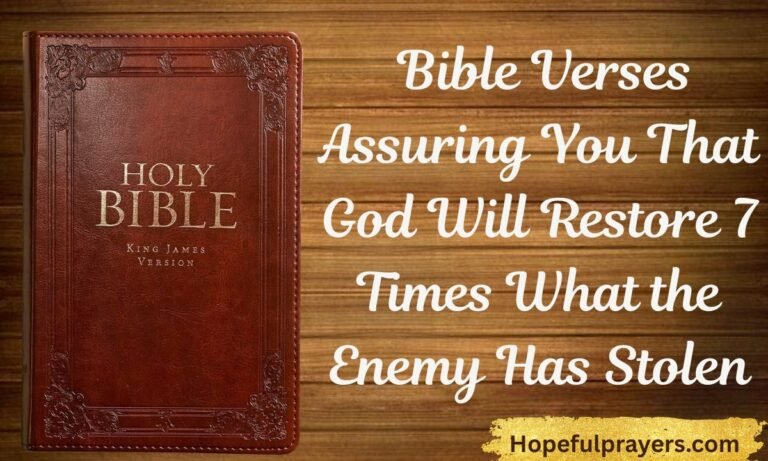 _Bible Verses Assuring You That God Will Restore 7 Times What the Enemy Has Stolen