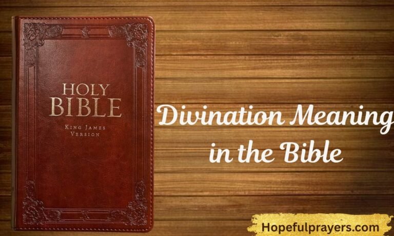 Divination Meaning in the Bible