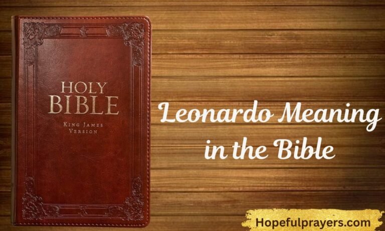 Leonardo Meaning in the Bible