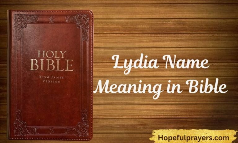 Lydia Name Meaning in Bible