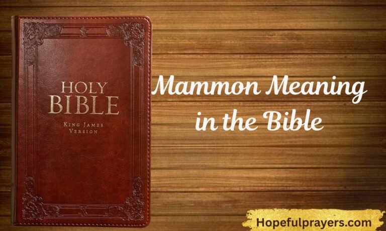 Mammon Meaning in the Bible