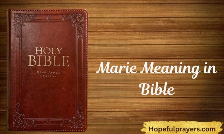 Marie Meaning in Bible (1)
