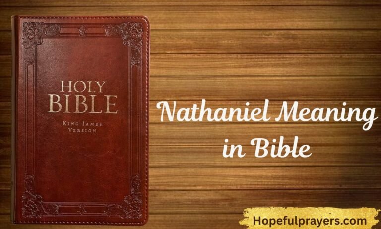 Nathaniel Meaning in Bible